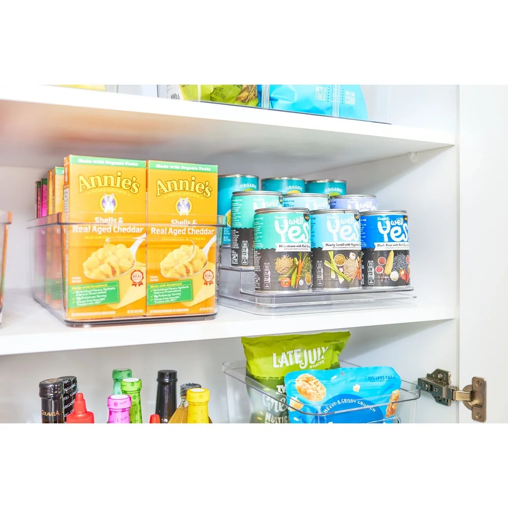 منظم رف توابل شفاف من 3 طبقات، مخزن المطبخ، تخزين المكياج، اللوازم المكتبية، رف بلاستيكي متين