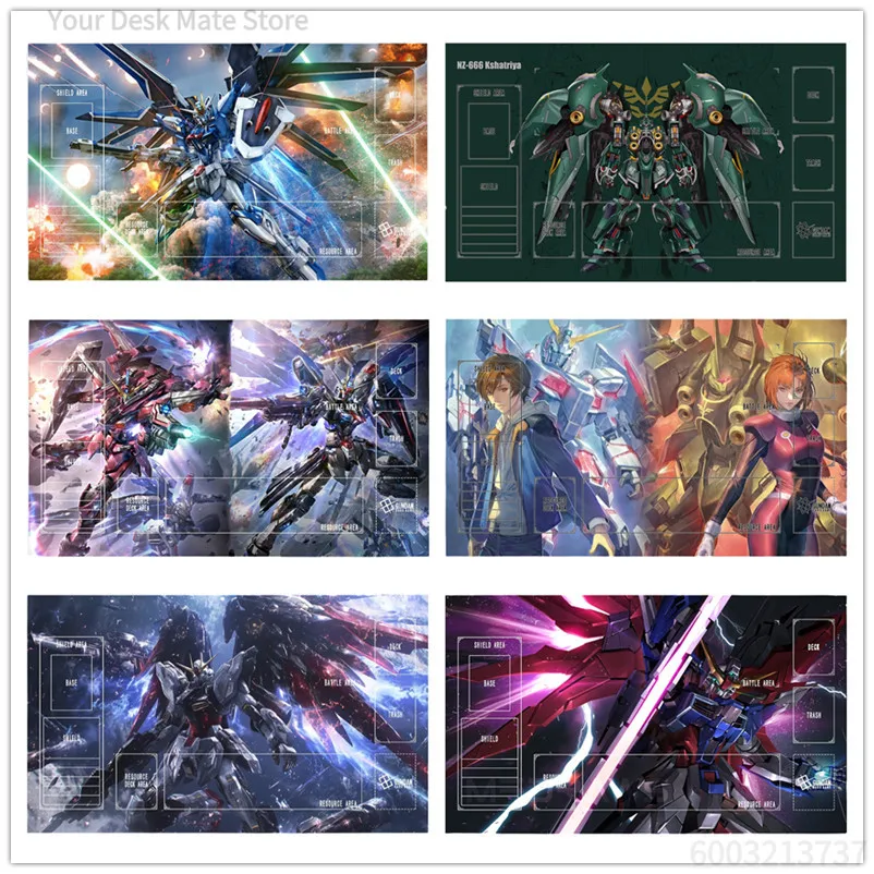 Cool Mobile Suit Mecha XXL Desk Mat, Anime Robot Battle Art Non-Slip Rubber Mousepad for PC Gamer