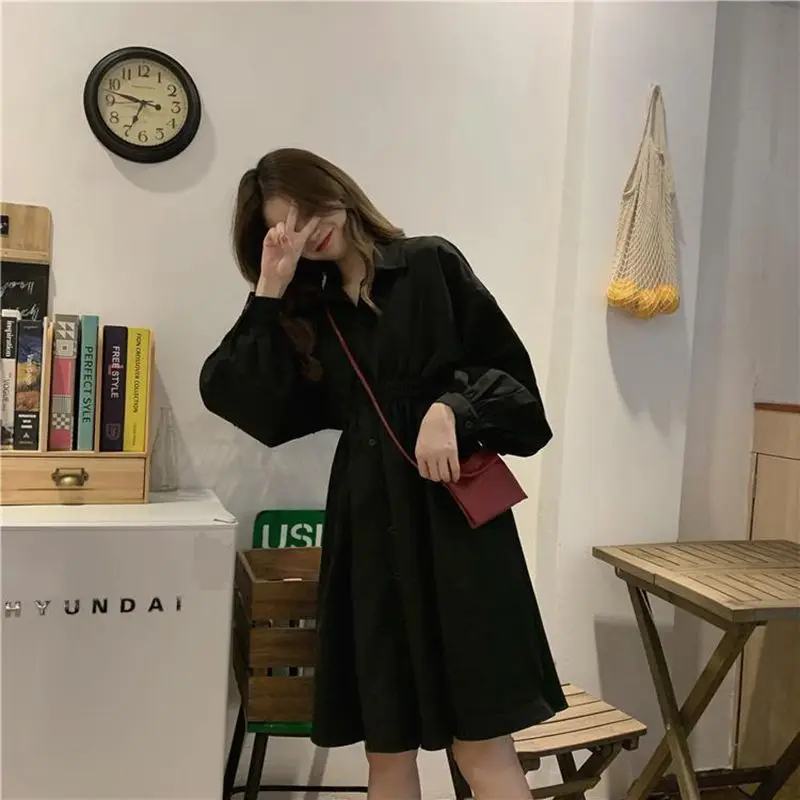 

MEXZT Женская длинная одежда Bla Irt Dr Lantern Sle с эластичной резинкой на талии Све, дизайн из шелкового материала, весна 2026, женская одежда Faion