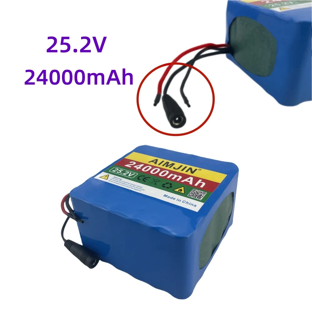 6 s6p 25.2V 24000mAh 18650Batterie au lithium vance hicule eslectrique pour enfants adaptée à subacquei appareils eslectroniques, BMS