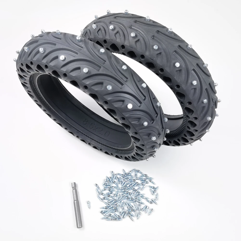 100/200Pcs Electric Scooter Tire Anti-Slip Nail 4x9/12mm Steel Snow Spikes For E-Bike Motorcycle Off Road Tires Parts