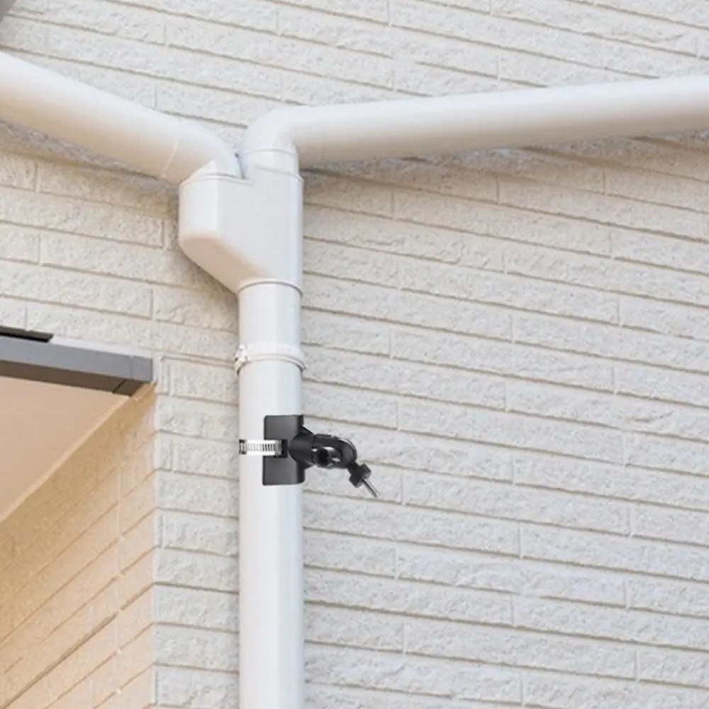 Plastic Camera Pole Mount Bracket Metal Clamp Universal Camera Mount Stand Rust Resistant Adjustable for Arlo/Wyze/Eufy cam view 6