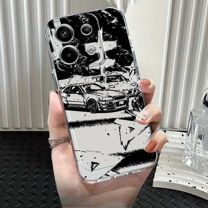 

Art Sports Car Passion Phone Case For Xiaomi Mi Poco F2 F3 F4 F5 F6 X5 X6 X7 Pro TPU Protection Transparent