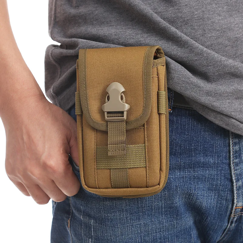 

Поясная сумка для мобильного телефона, мужская тканевая сумка Оксфорд с замком, износостойкая парусиновая вертикальная большая вместительная рабочая сумка для хранения мобильного телефона