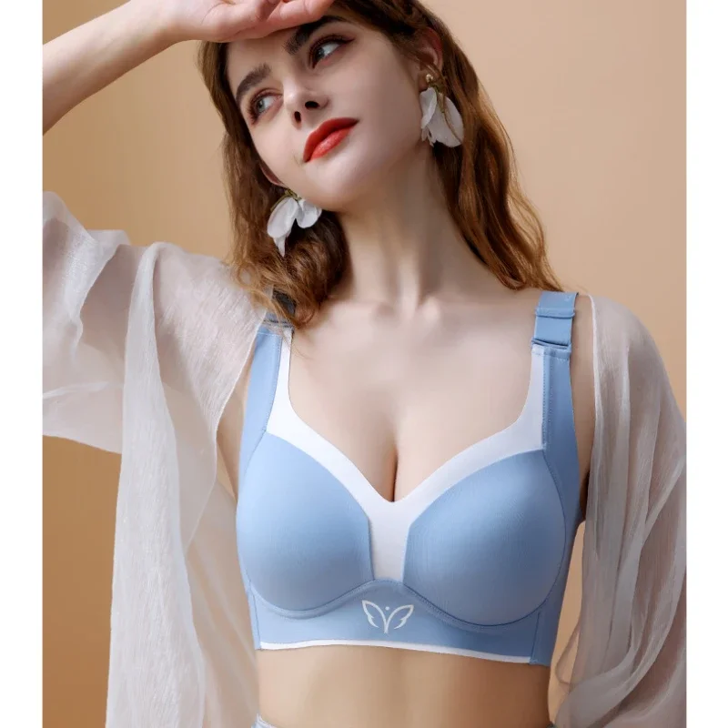 Full Cup Plus Size Bra Seamless Thin Bra for Women Adjustable Underwear Women Sexy Bra Basic Woman Clothing Bras Solid Women Top