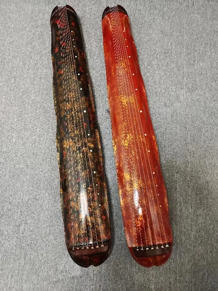 Guqin Black Pure Handmade Old Fir Professional performance Chinese zither 7 strings instrument