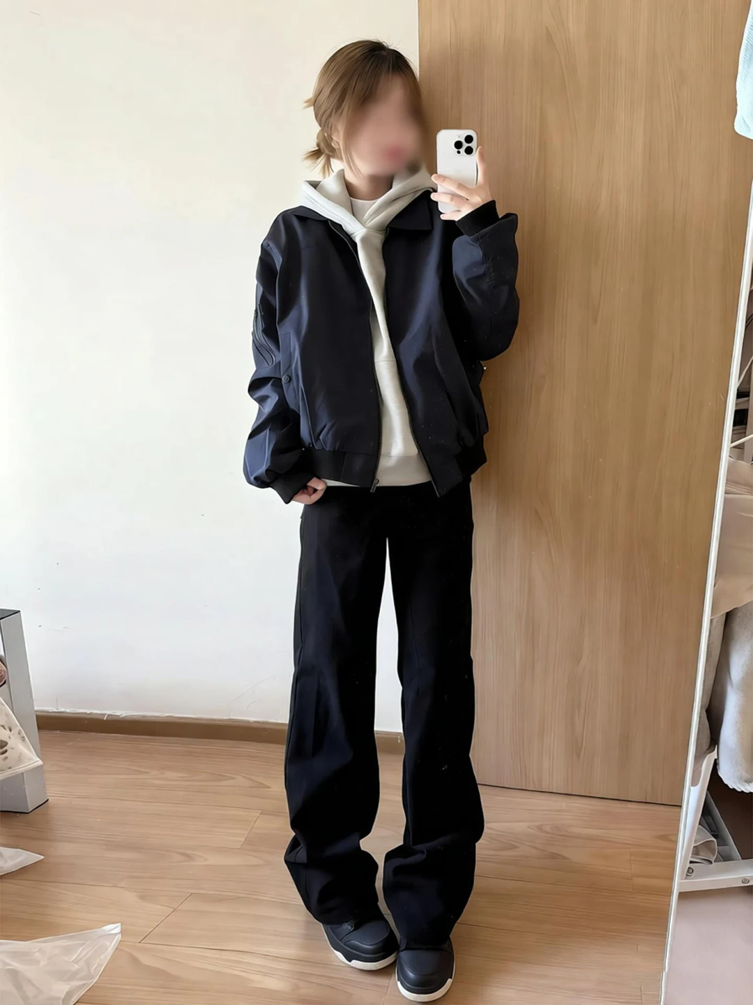 

American Retro Bla Knife Jeans Men's Winter Fce Slimming Pants mid Waist Straight Leg Micro Flared Trousers