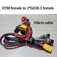 XT90 male cable GX20 2 3 4 5 6 Pin Female Docking Aviator Aviation Plug Socket Circular Connector for Dualtron LP16-3