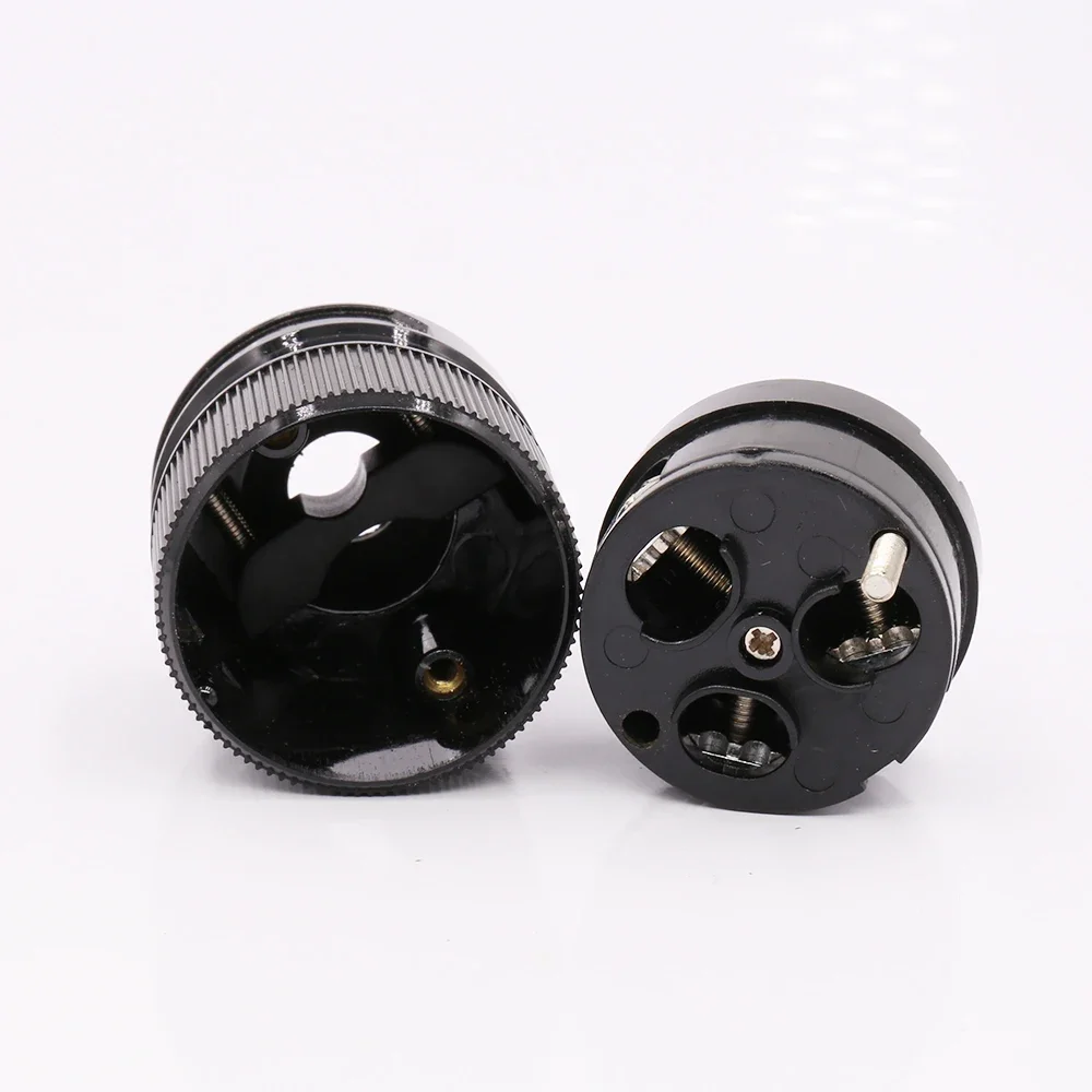 Cable macho de enchufe de alimentación de red AU chapado en rodio de alta gama de 2 piezas HiFi de 3 pines