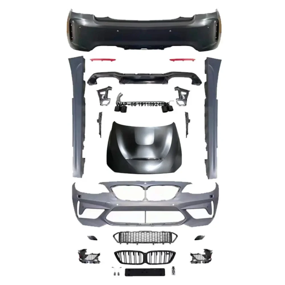 

Factory Sales F22 F23 Upgrade M2C GTS Style BodyKit Front Rear Bumper Side Skirts Hood Grill Body Kit for 2 Series 2014-2019