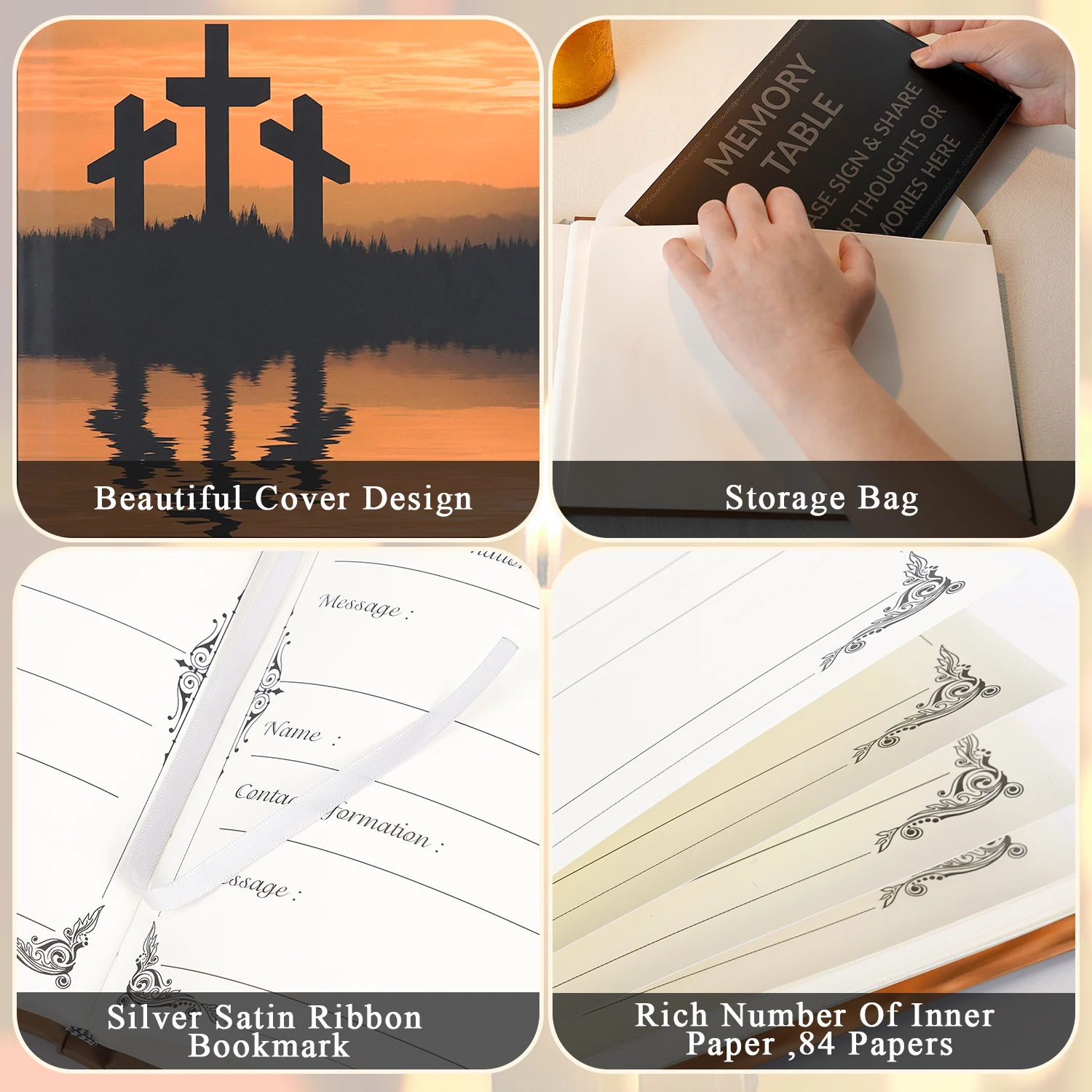 جنازة ضيف كتاب توقيع جنازة تسجيل في كتاب الاستقبال رسالة كتاب الاحتفال بالذكرى السنوية للحياة خدمة تذكارية محبة