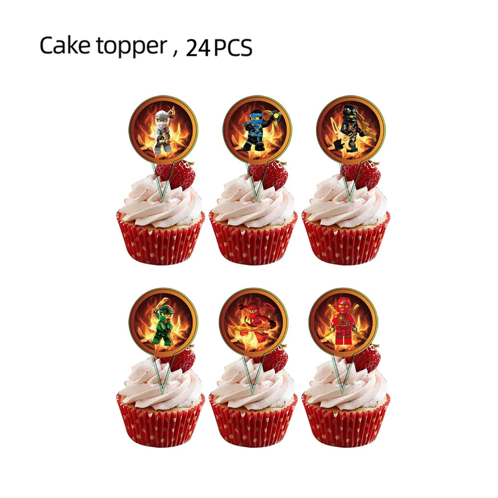 Ninjago Party Dekorationen Teller Becher Geschirr Tortendekoration Servietten Geschenke Geburtstagsparty-Zubehör Hochzeitszubehör Belohnungen Preise – Detail 10