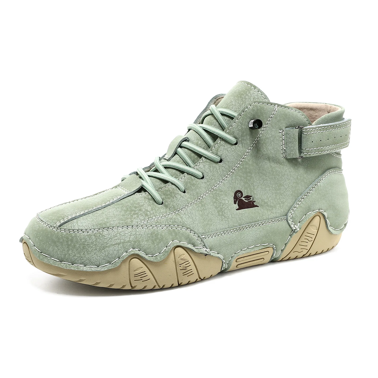 New 2026 Handmade Men Boots Design Sneakers Man Outdoor Casual Leather Woman Shoes Ankle Boots Fall Breathable Hot Sale F7001 view 6
