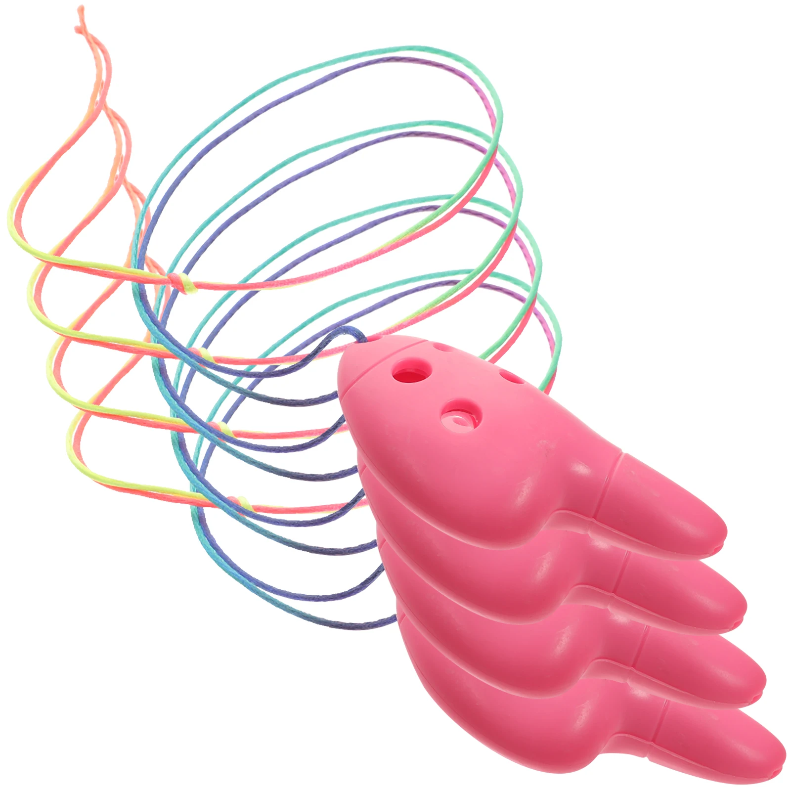 

4 Pcs Ocarina Gifts Washable Beginner Pink Abs Musical Instruments for