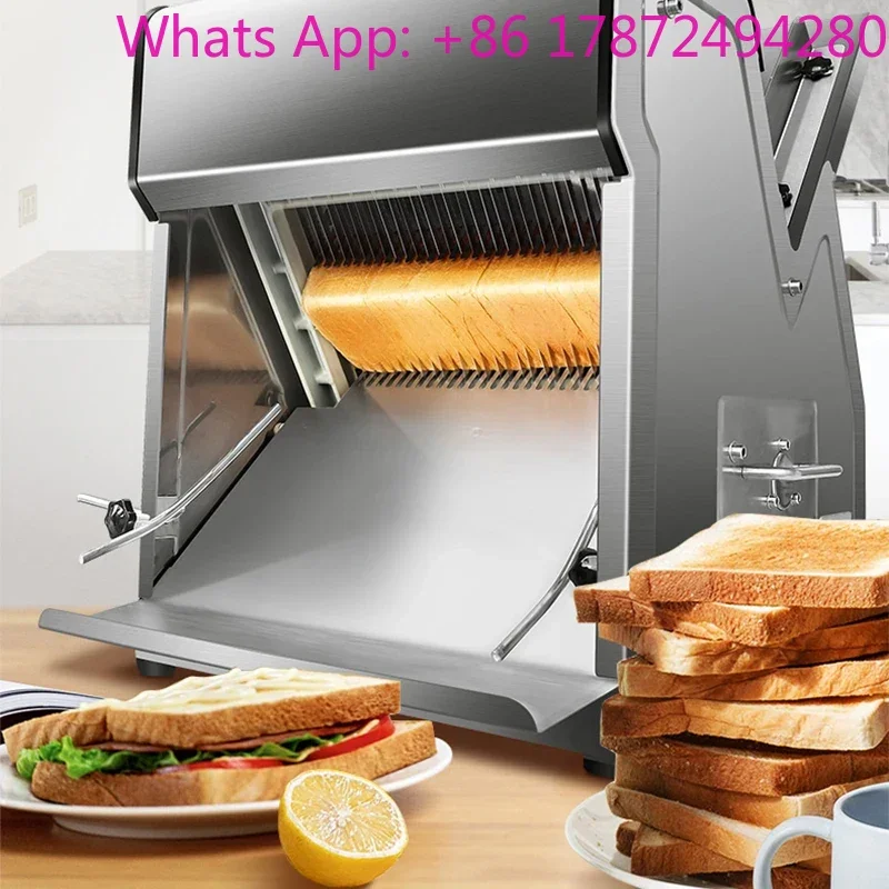 220V Commercial toast slicer stainless steel bread slicer baked bread slicer imported fine-tooth knife