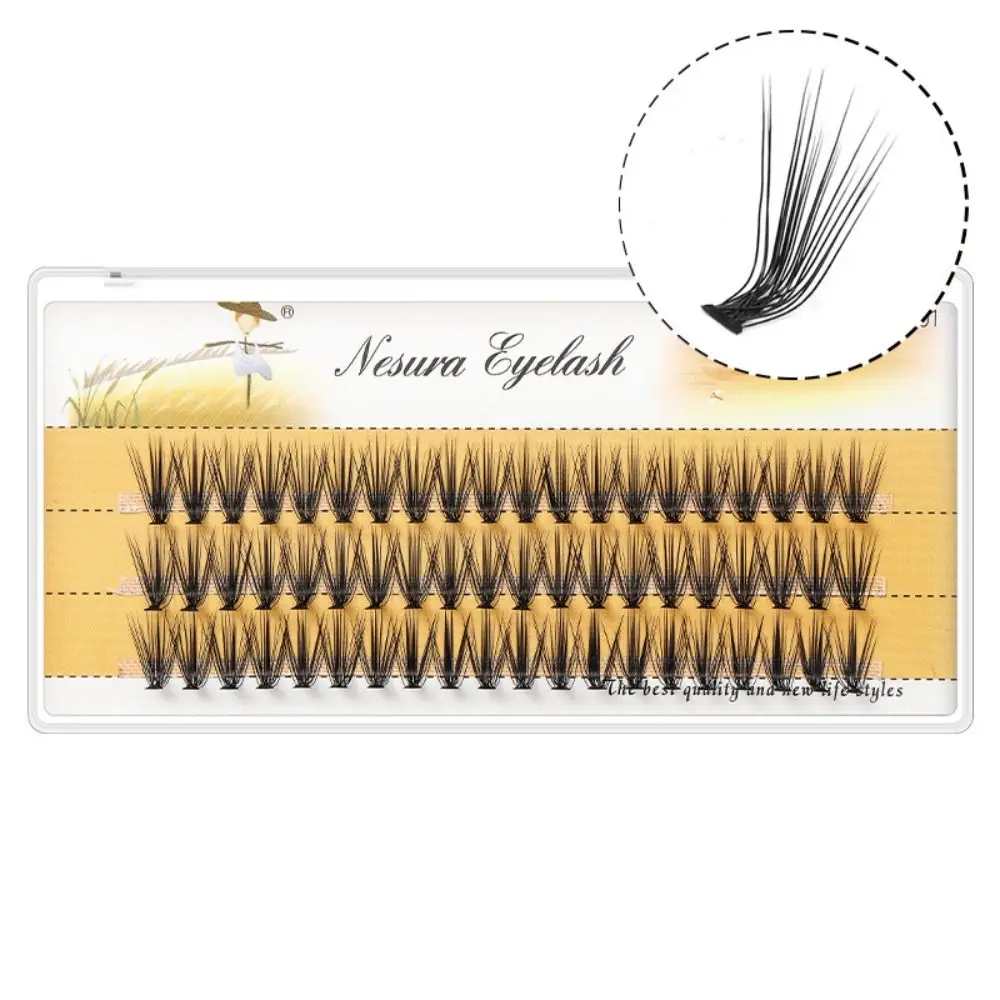 Make-up-Tools, segmentierte L-Locken, falsche Wimpern, 10D/20D, schräge geflügelte individuelle Cluster-Wimpern, DIY 8–15 mm Wimpernverlängerung