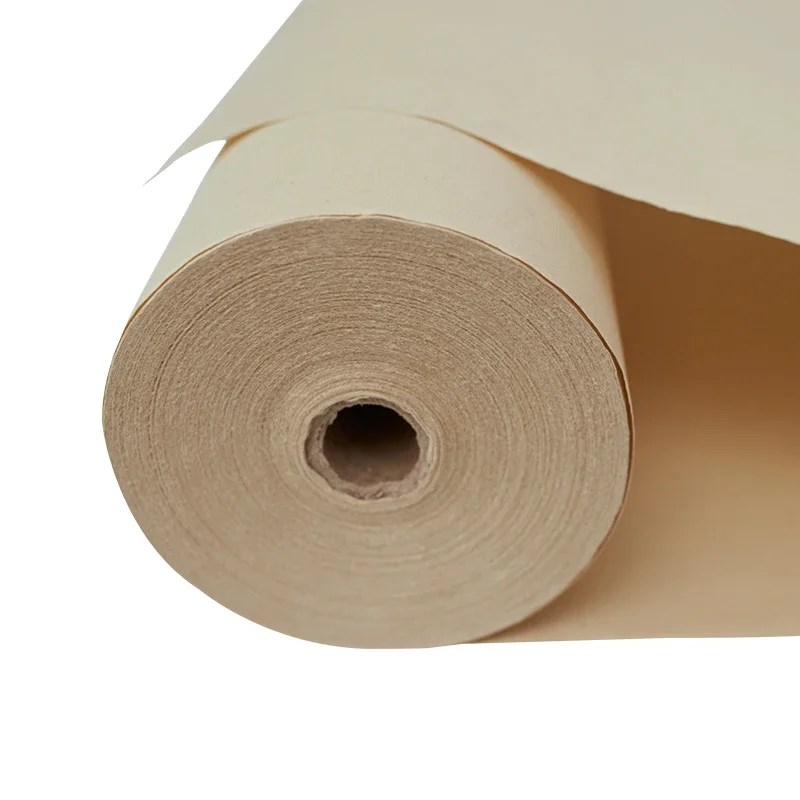 Rice Paper Long Roll Thicken Bamboo Pulp Raw Xuan Paper Pen Brush Chinese Painting Calligraphy Works Papier Apple Para Dibujar