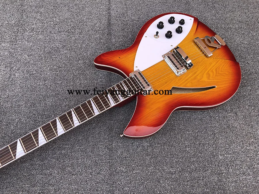 

electric guitar，fire burst color,360 6strings， 2-Piece Pickup，Rosewood Fingerboard，high quality guitar，free shipping