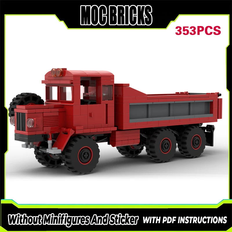 

City Car Model MOC Building Bricks Heavy-Duty Dump Truck Modular Technology Gifts Holiday Assemble Children Toys Suit