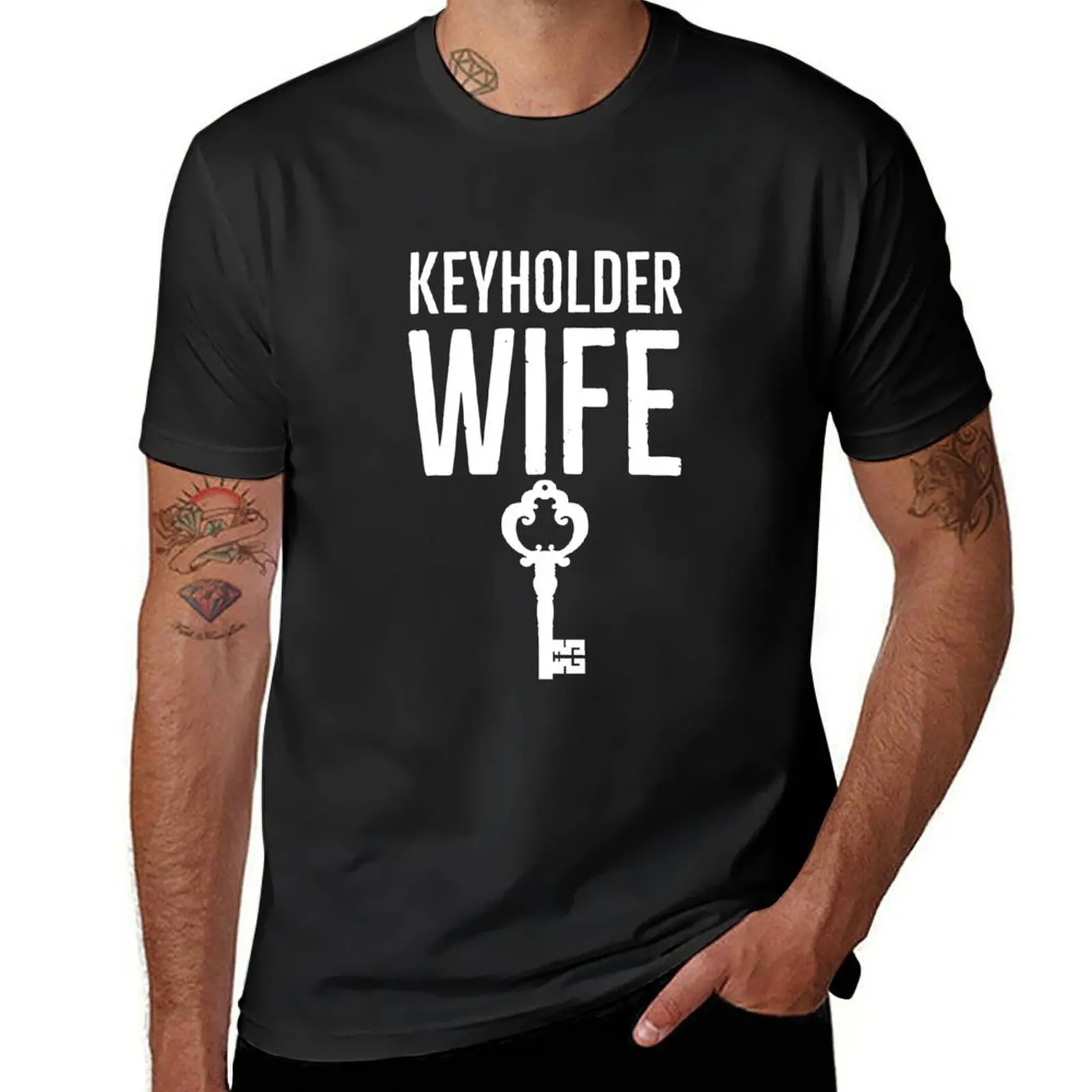 The Key Holder Wife T-Shirt hippie clothes oversized tshirts for men