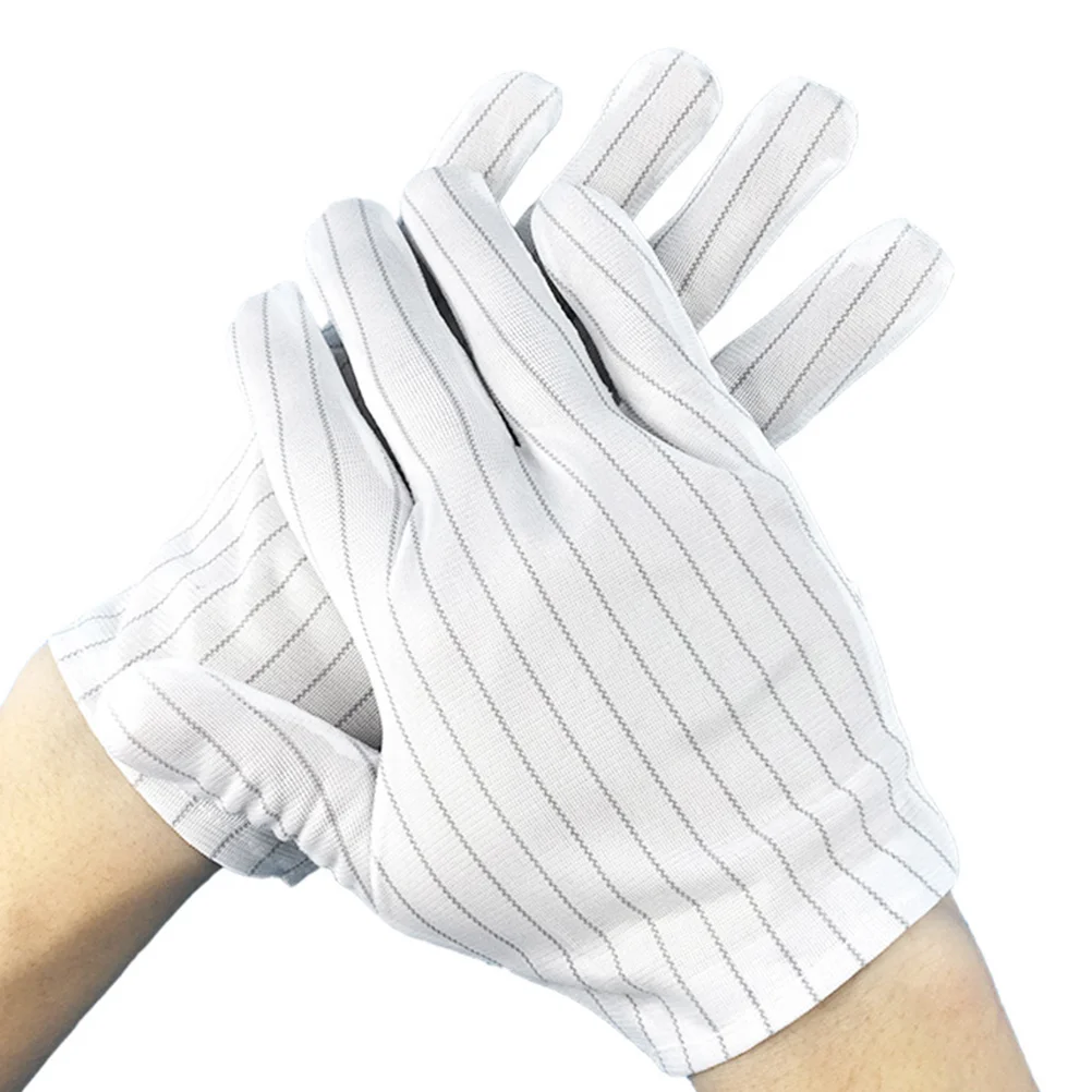 10 Pair Stripe Gloves Anti-Static Protection Workshop Factory Universal High Resistance