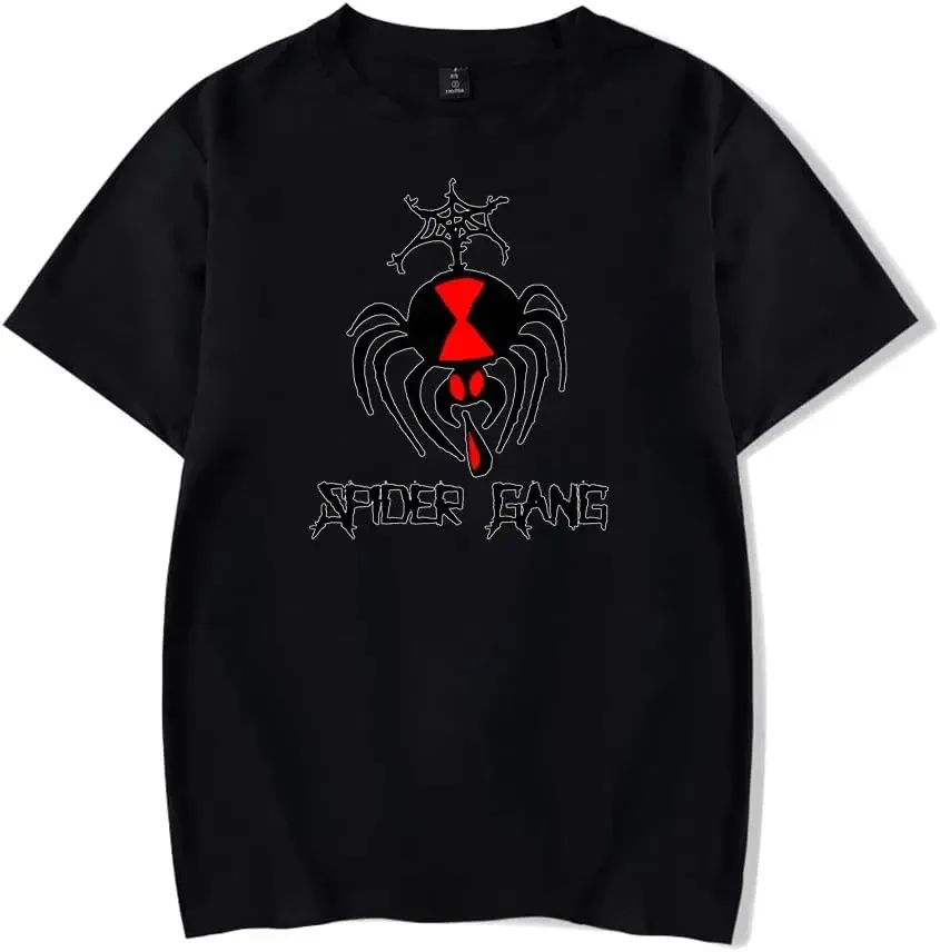 Lil Darkie Merch Spider Gang T-Shirt Men/Women Fans Unisex Hip Hop Tshirt Sweatshirt Casual Shirt