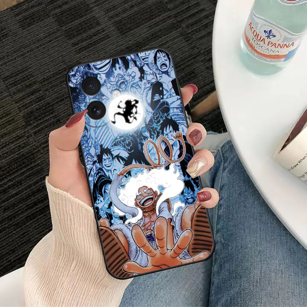 Phone Case For iphone 17 AIR 17E 16E SE4 16 15 14 8 7 Plus 13 12 11 Pro XR Max Funda Shell Cover Anime One P-Piece Gear 5 Luffy view 4