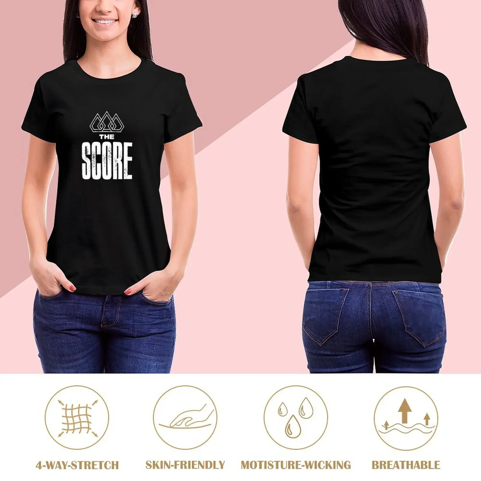 The score T-Shirt Short sleeve tee anime clothes Female clothing quick-drying t-shirts for Women cotton