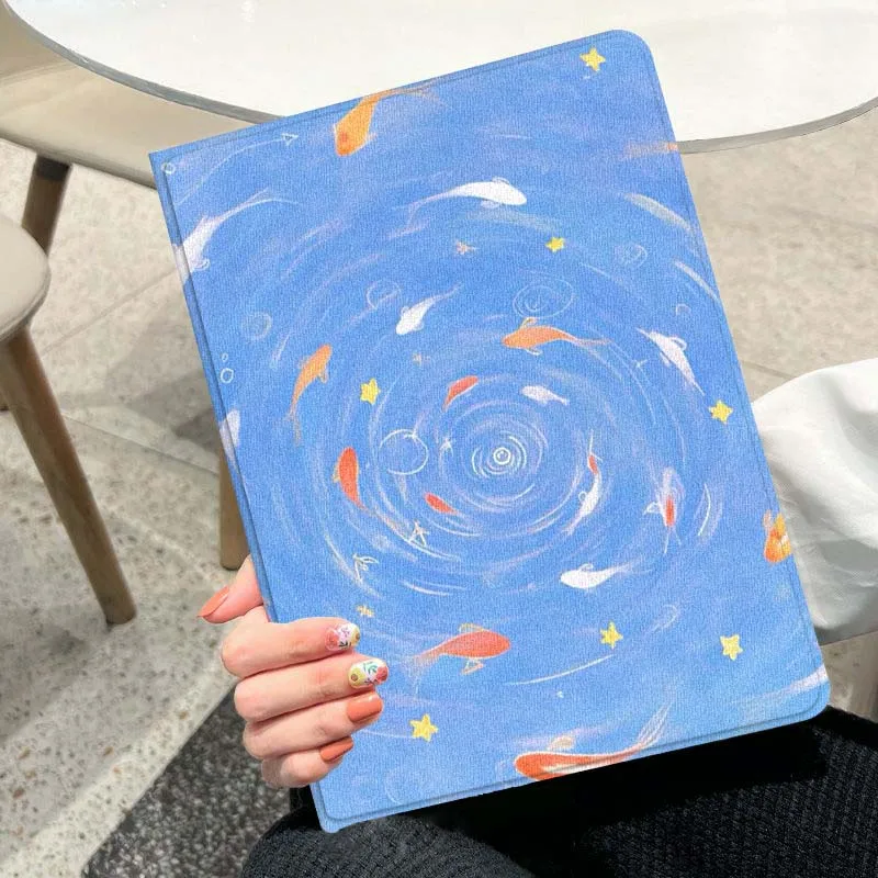 capa-de-tablet-com-design-de-arte-de-peixe-moderno-para-ipad-pro-air-a16-2ª-3ª-4ª-5ª-6ª-7ª-geracao-102-97-11-105-109-129-13-polegadas