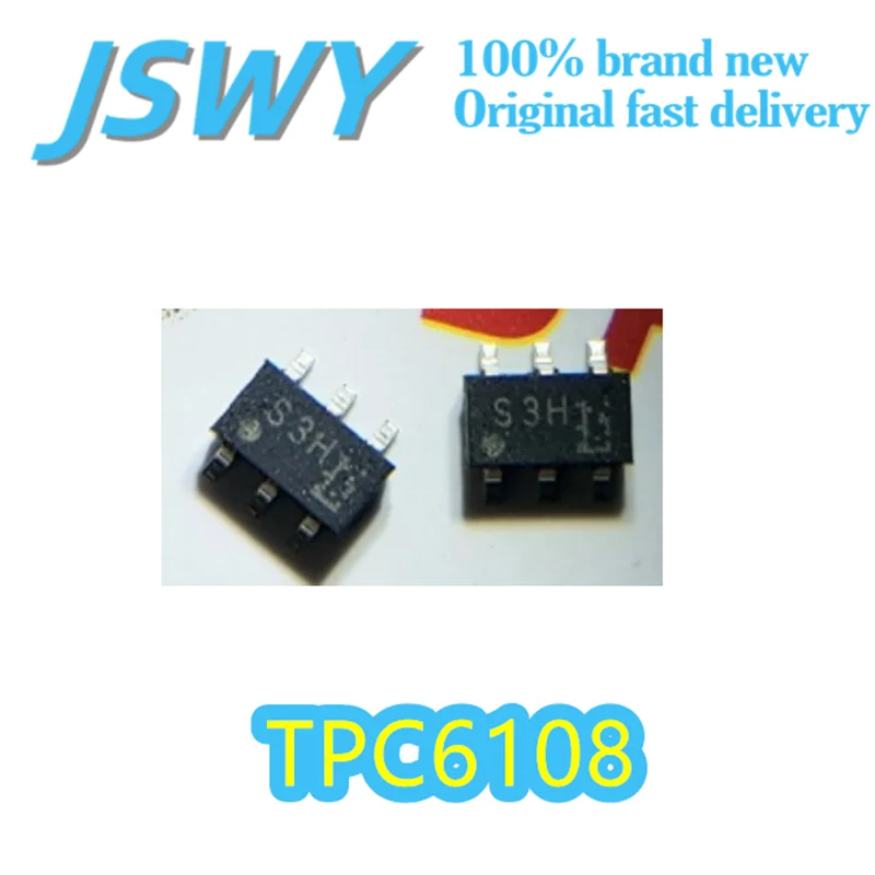

(5/50 pieces) TPC6108 patch SOT23-6 silk-print S3H 30V 4.8A P channel field effect tube chip Electronics Fast shipping