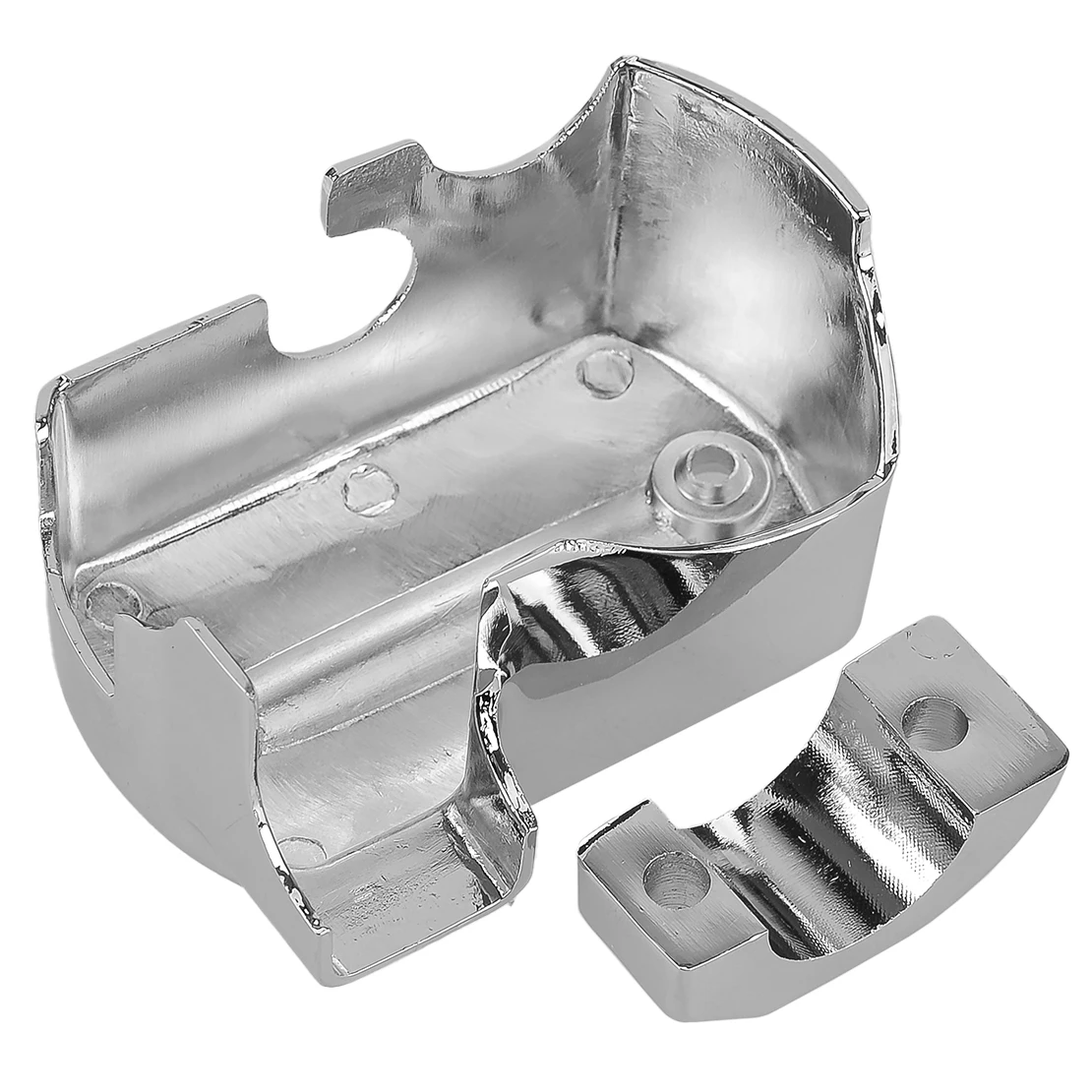 Silver Chrome Aluminium Alloy Brake Fluid Master Cylinder Cover Cap Accessories Fit for Yamaha V-Star XVS 650 950 1100 1300
