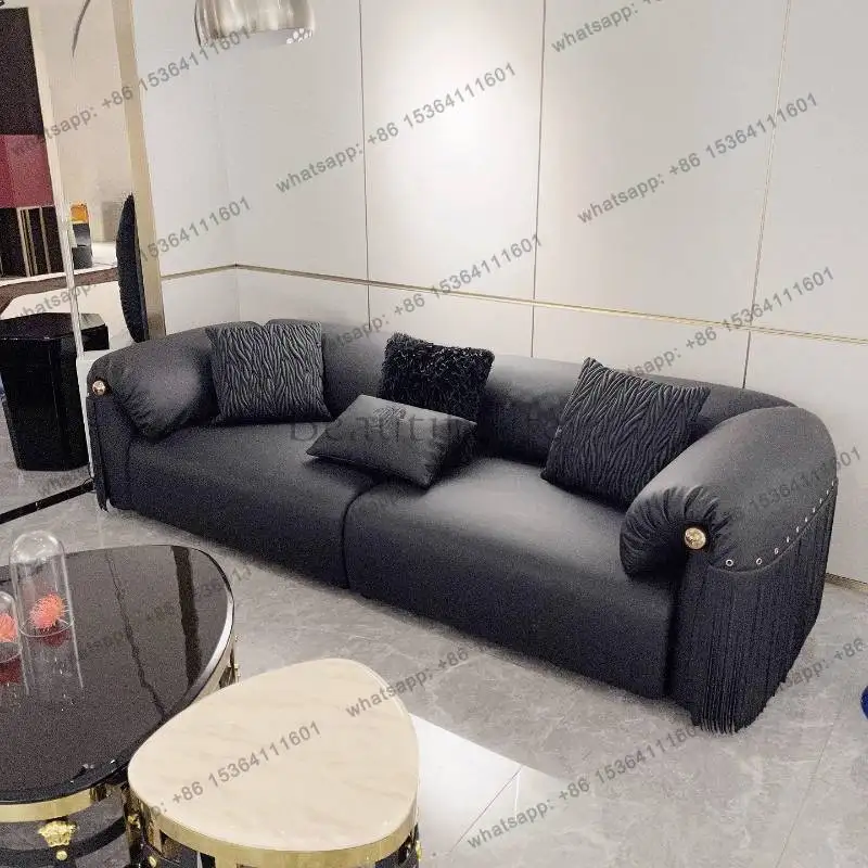 PJ  Modern Dark Living Room Sofas Vintage Retro Luxury Lazy Living Room Sofas