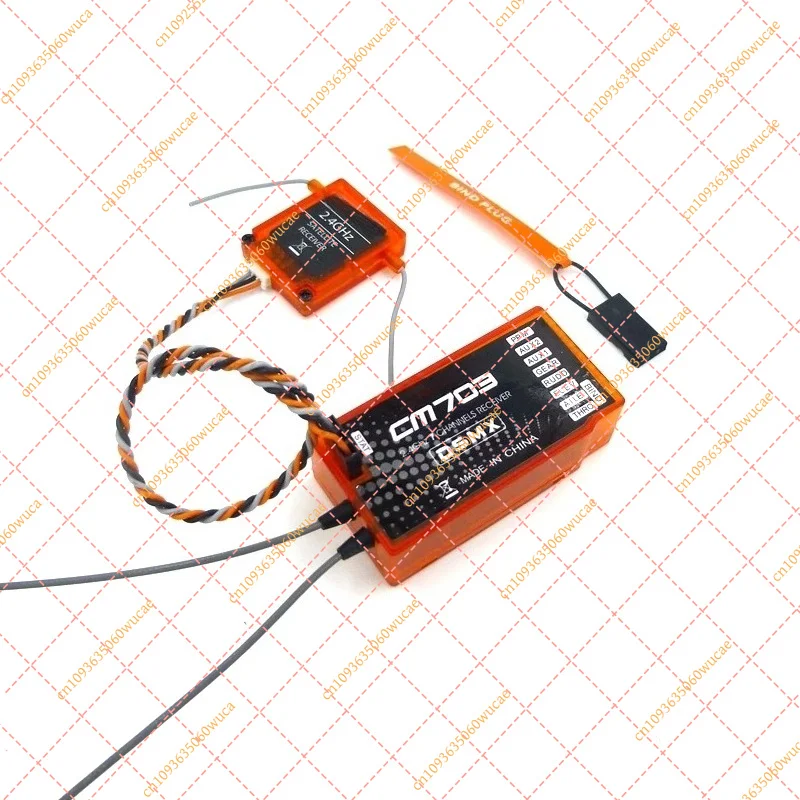 Orange CM703 7-Channel 2.4GHz RC Receiver for  Satellite RX, PPM PWM Output for DSM2 DSMX