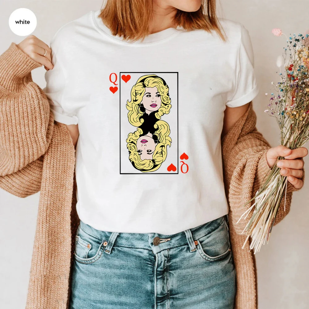 Dolly Parton Tee Dolly Playing Card T-shirt Dolly-Inspired Shirt Queen of Hearts Queen of Dolly Shirt Country Music Shirt Dolly