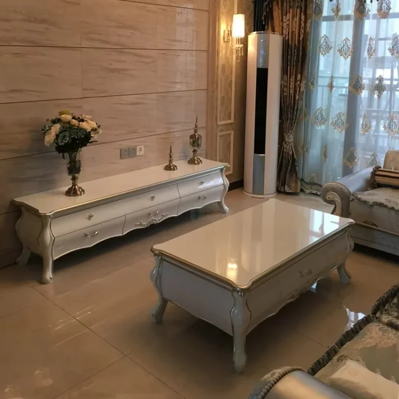 White Luxury Modern Tv Cabinet Wood Storage Nordic Standing Home Cabinet Living Room Meuble Tv Luxe Moderne House Furniture