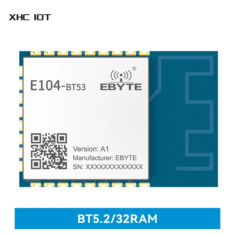 EFR32BG22 2.4GHz 6dbm SMD Direction Finding Bluetooth BT5.2 wireless Module CDEBYTE E104-BT53A1