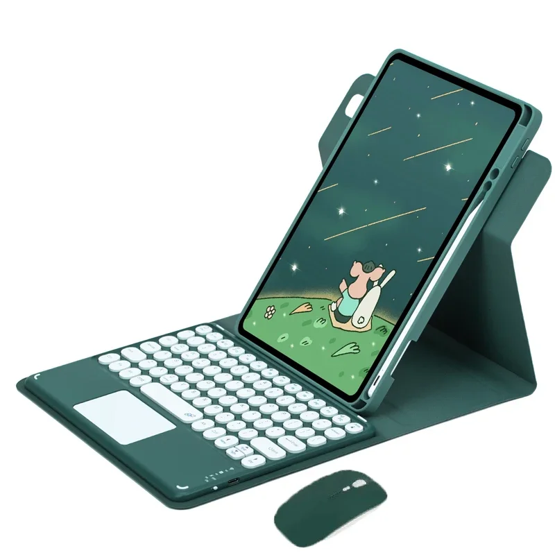

Case with Keyboard For iPad 11 Case A16 2025 360° Rotation Case for iPad 11th Generation A16 Touchpad Keyboard Cover Funda