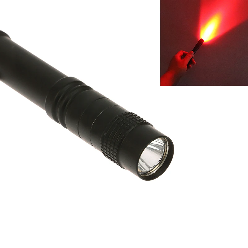 

1 Piece Red LiGht FLashLiGht for CampinG HikinG AnimaL ProtectinG BeekeepinG DetectinG Aviation NiGht Vision PenLiGht One Mode