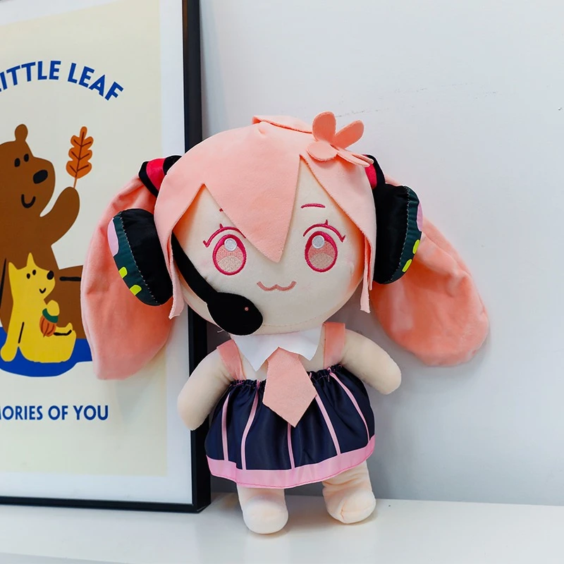 Anime Cute Hatsune Miku Stuffed Plush Doll Cartoon Hatsune Peripheral Plush Companion Doll Children Sleeping Comfort Pillow Gift