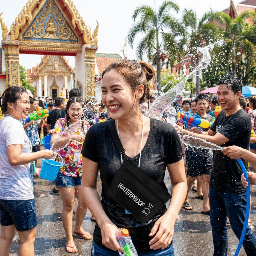 

Водонепроницаемая сумка для хранения большой вместимости, устойчивая к брызгам, с плавающим дизайном, прочная, с застежкой-молнией.