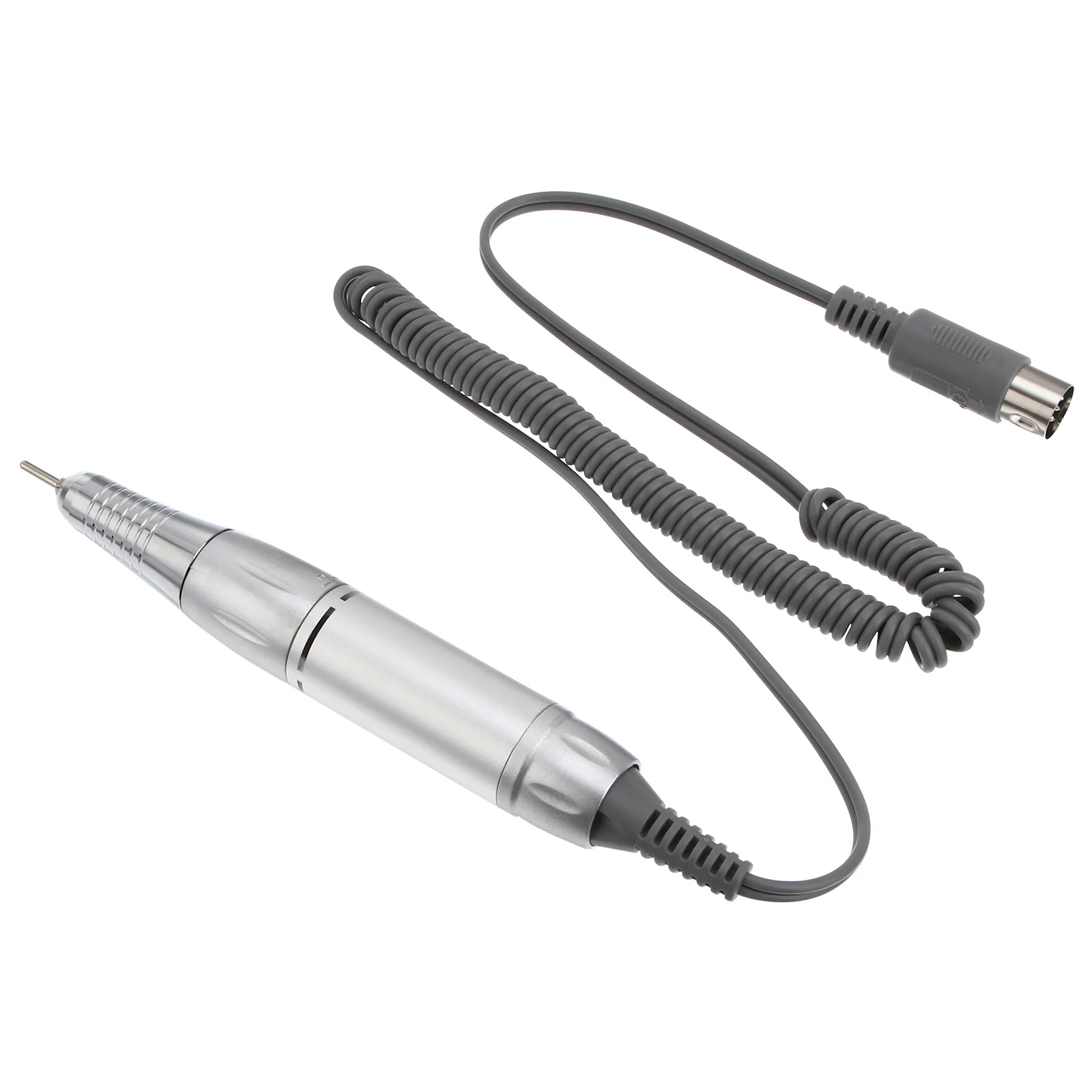 Professional Nail Drill Pen Handpiece for Electric Manicure Machine 202 Low Heat Lightweight Silver White Nail Accessories