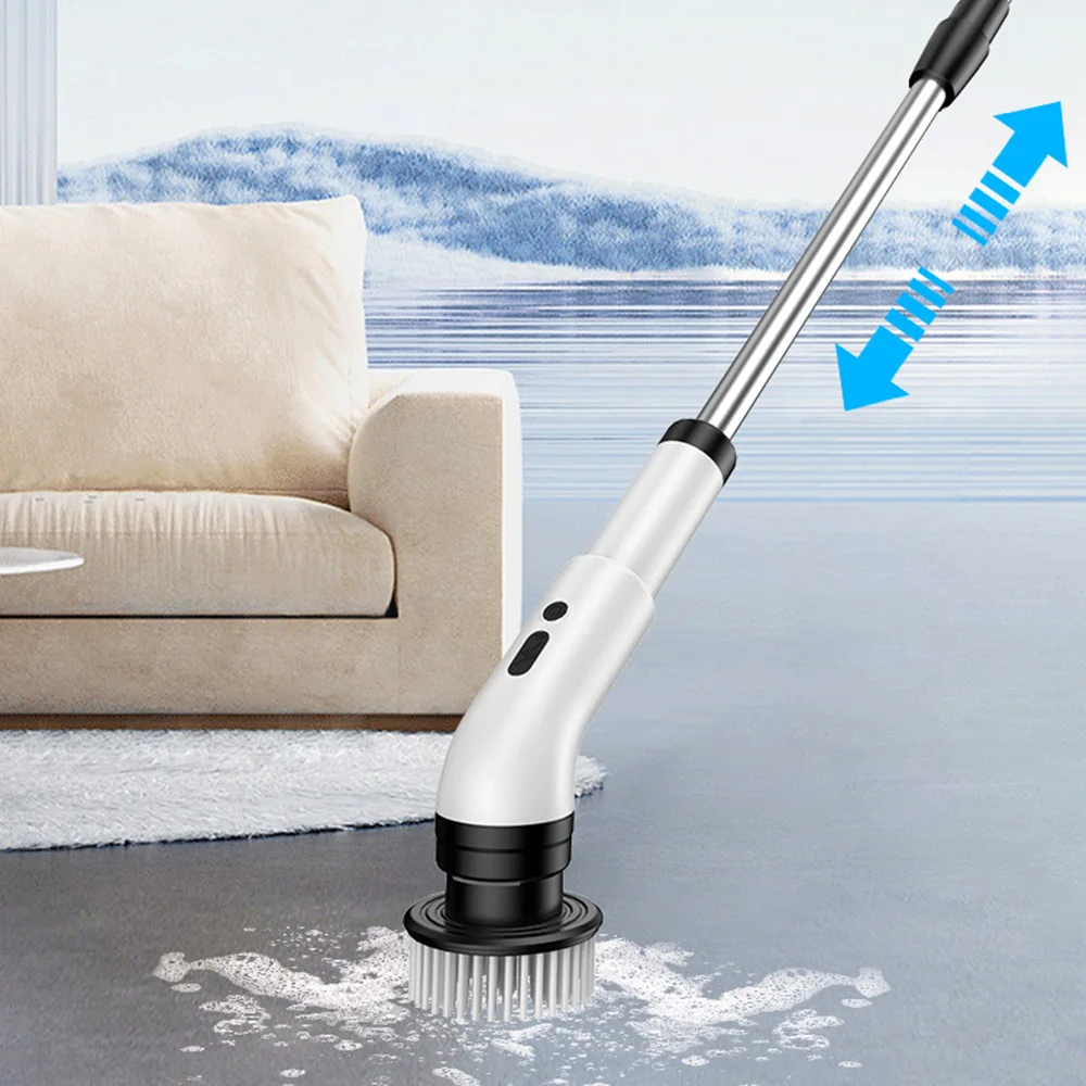 فرشاة تنظيف كهربائية 9 في 1، أدوات تنظيف كهربائية دوارة، أدوات تنظيف كهربائية، أدوات تنظيف المطبخ والحمام #4