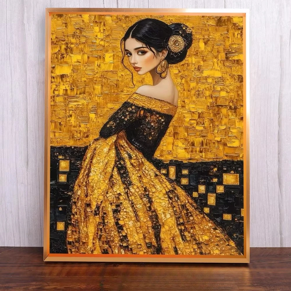 

500/1000/1200/2000PCS Jigsaw Puzzle Peaceful Girl Portrait With Flowers For Adults Ideal For Stress Relief And Relaxation