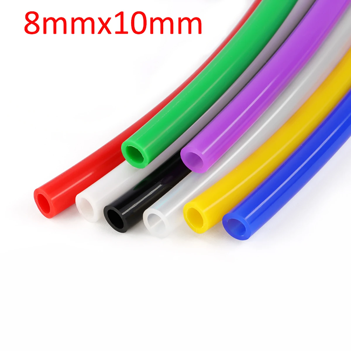 

ID 8mm x OD 10mm Silicone Tube Flexible Soft Hose Food Grade Drink Pipes Water Connector Green Black Red Yellow Blue White Pink