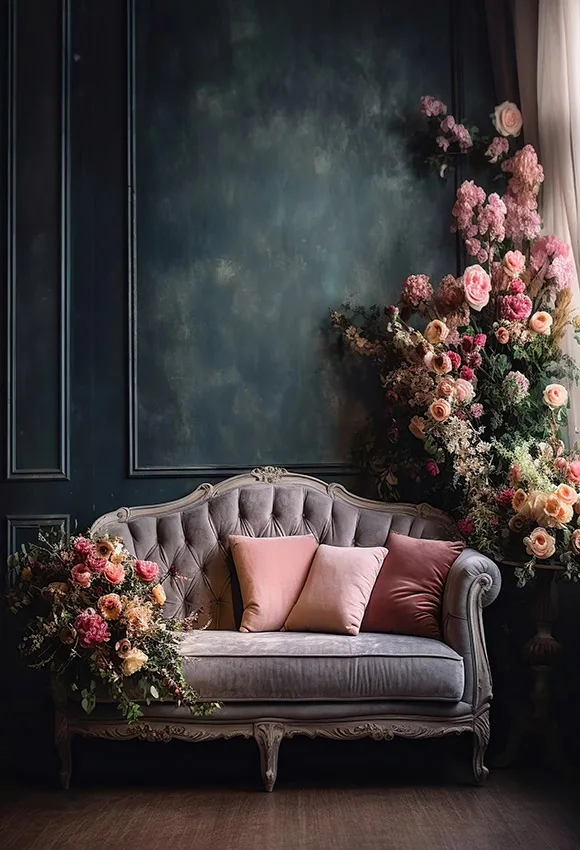 Mehofond خلفية التصوير الفوتوغرافي ، الرجعية الجدار الأوروبي ، زهرة الوردي ، عيد ميلاد الزفاف ، الأمومة صورة ديكور ، خلفية للصور استوديو