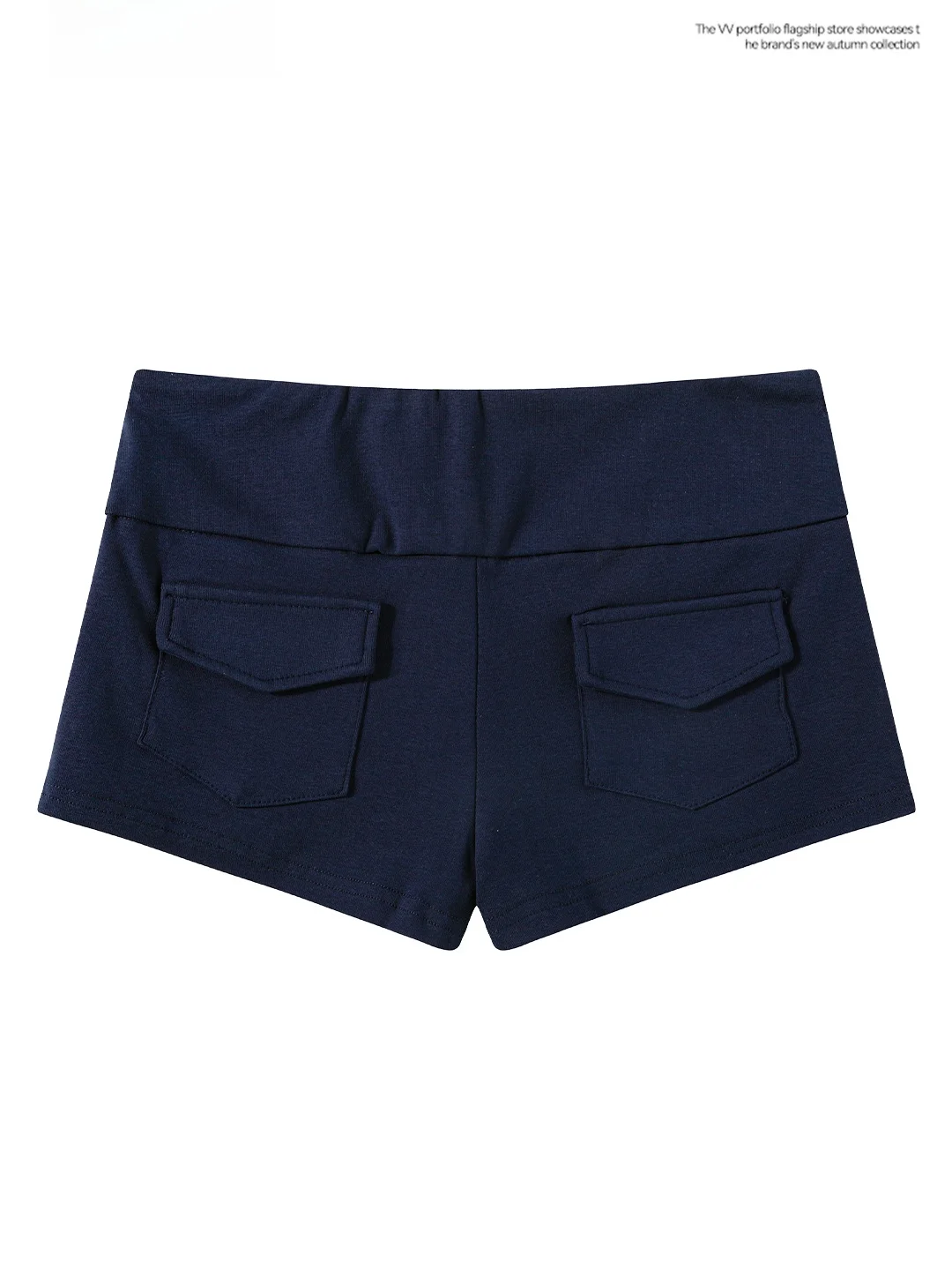 Sexy High-Waist Short Pants Women's Slim Fit Fashionable Pure Desire Dark Blue Pants Summer Outerwear Base Layer Bottoms