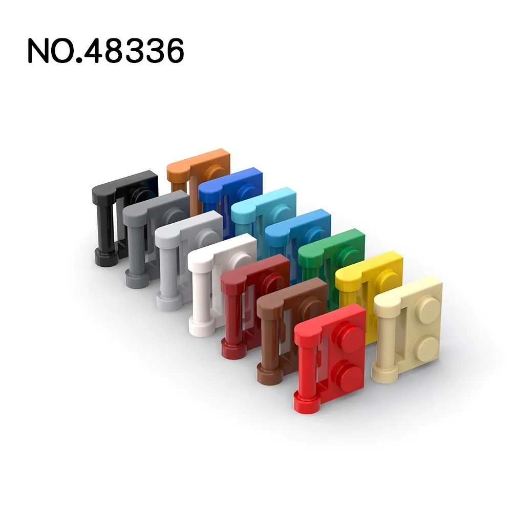 20pcs MOC Parts 48336 Plate Special 1 x 2 with Bar Handle on Side Compatible Bricks DIY Building Blocks Particle Kid Toy Gift