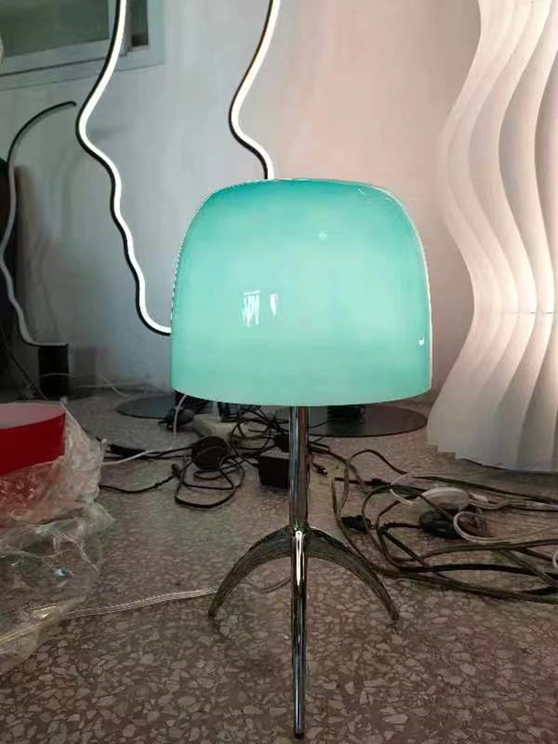 Italian Designer Foscarini Lumiere Table Lamp Modern Simple Desk Lamp For Bedroom Living Room LED Colorful Glass Bedside Lamp