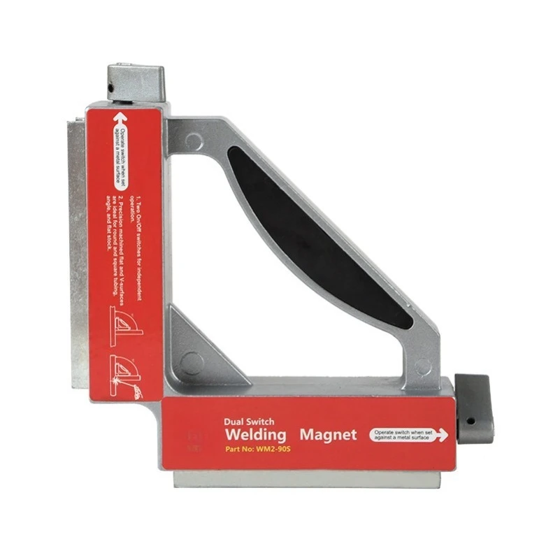 Double Switch Magnetic Controllable Welding Holder Strong Magnetic Right Angle Positioning Electric Welding Fixture