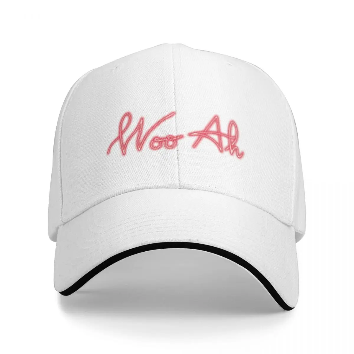 Coral Neon Woo-Ah - no background Baseball Cap hard hat Beach Boy Child Women's